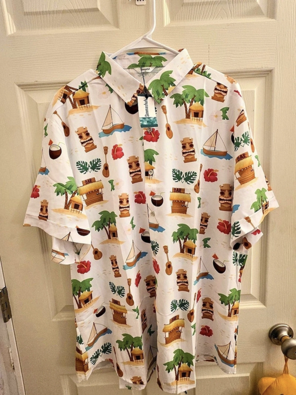 Simmashah Hawaiian Button Up NWT